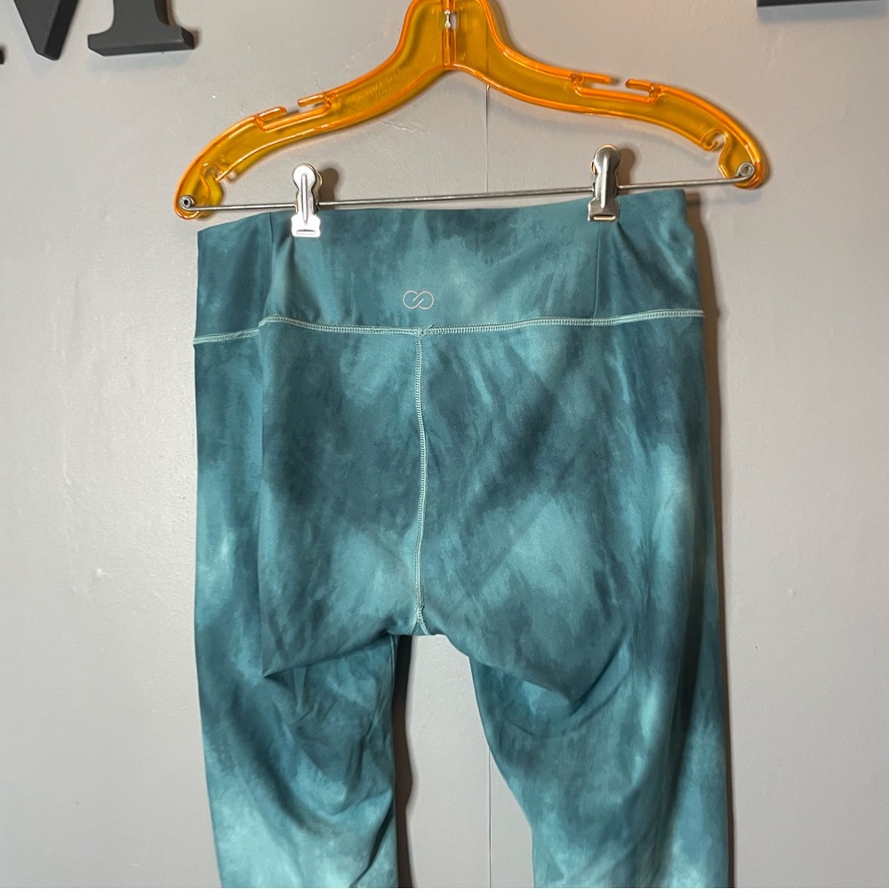 Calia Teal Tie-Dye Cropped Leggings size large - Picture 5 of 12